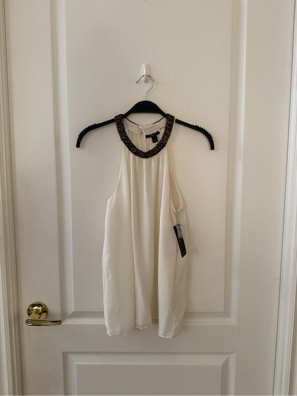 ZARA Trafaluc (TRF) Beaded Halter Tank